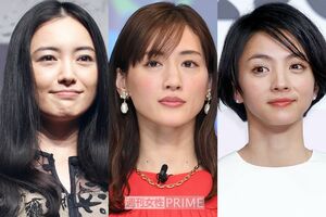 元アイドルの女優（左から）仲間由紀恵、綾瀬はるか、満島ひかり