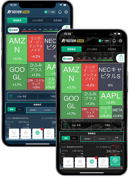 ポートフォリオ：業界初！アモルファス・ヒートマップ画面