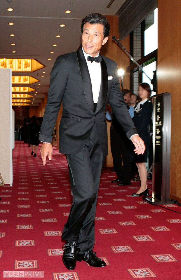 礼服もビシッと着こなす舘ひろし（'07年、陣内智則・藤原紀香結婚披露宴）