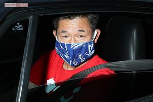 三浦知良、マスクは“サムライブルー”だ