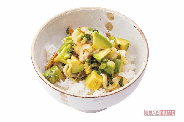 わさび香るアボカドちくわ丼　撮影／廣瀬靖士