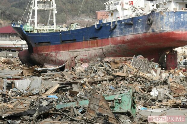東日本大震災の被災地の様子