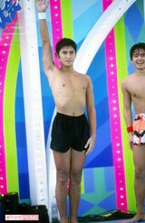 当時のアイドルたちが水着姿で出演し、大人気だった『アイドル水泳大会』で。ビジュアルに似合わずグループの中ではお調子者だった