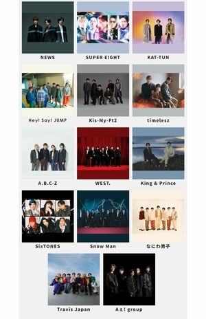 『WE ARE』参加アーティスト14組（『WE ARE』ライブ公式HPより）