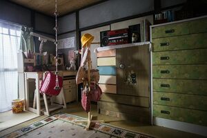 昔懐かしい団地の風景を再現。(c)フジテレビ