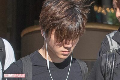 ホテルを出てアリーナへ向かう宇野昌磨