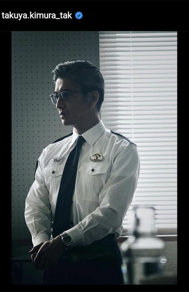 インスタグラムでは『教場』撮影時のオフショットも投稿されていた(木村拓哉公式インスタグラムより)