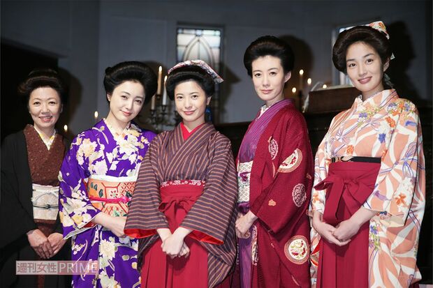 2014年、吉高由里子主演の朝ドラ『花子とアン』取材会の様子