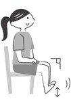 すり足・つまずきが気になる人におすすめ「つま先上げ」トレ(イラスト/石山綾子)