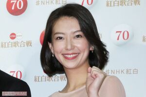 NHK紅白歌合戦の司会者取材会に臨んだNHK和久田麻由子アナ（2019年10月28日）