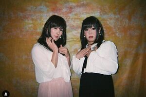 初冠レギュラー企画『ザ・マミィのコント肉一頭盛りキャバレー!!』にて本格的な女装に挑戦（ザ・マミィ 林田洋平のInstagramより）