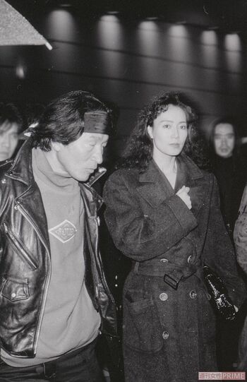 '90年に撮られた故・内田裕也さんと島田陽子のツーショット