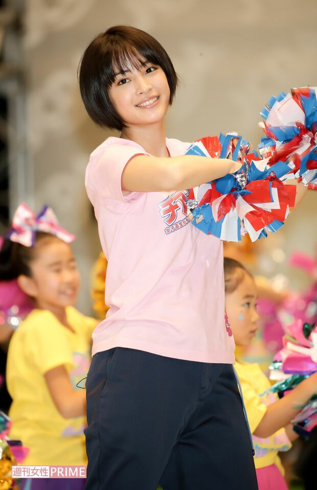 映画『チア☆ダン』PRに参加する広瀬すず（2016年）