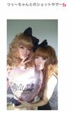 2009年11月、モデル・益若つばさの手で“益若風メイク”を施された杉浦太陽（本人のブログより）