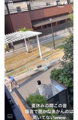 物議を醸した“爆音”のラジオ体操に関する投稿（ツイッターより）