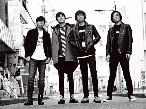 デビュー30周年を迎えたJUN SKY WALKER（S）。左から寺岡呼人、小林雅之、宮田和弥、森純太