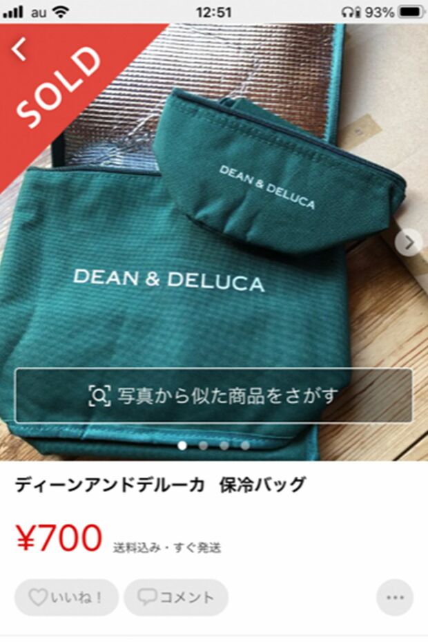 雑誌付録の保冷バッグ