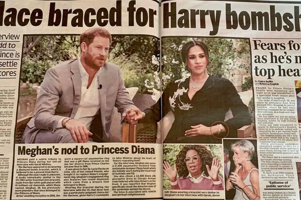 「王室、ハリーが落とす爆弾に身構える」という記事の下にはフィリップ殿下の記事を掲載（デイリー・メール紙、3日付。筆者撮影／東洋経済オンライン）