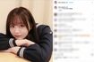 “セーラー服ショット”を投稿した森香澄（本人のインスタグラムより）