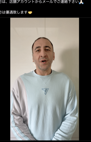 「痩せた？」と心配の声があがる栃ノ心剛史（公式Xより）