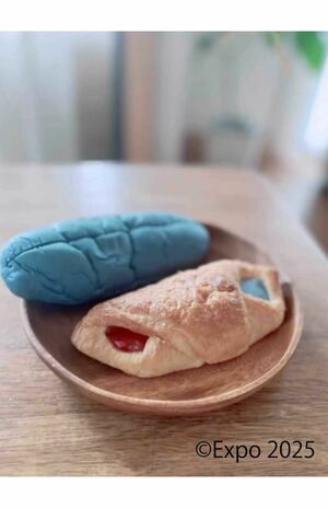 SNSで話題の『ミャクミャクパン』『ミャクミャク2色パン』（2025大阪・関西万博公式ライセンス商品）