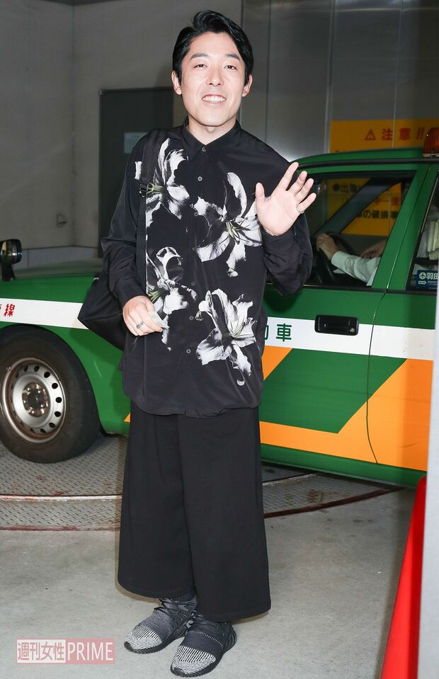 笑顔を浮かべながら直撃に応じる中田（'18年）