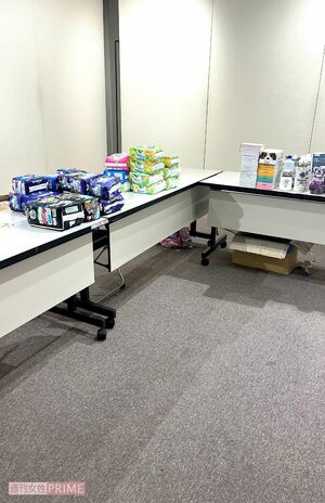 出前授業では生理用品の種類なども教える