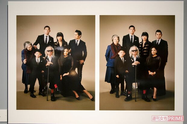 '16年に撮影された家族写真。めったにない全員集合とあり、わざわざ写真館を訪れて撮影したという　撮影／齋藤周造