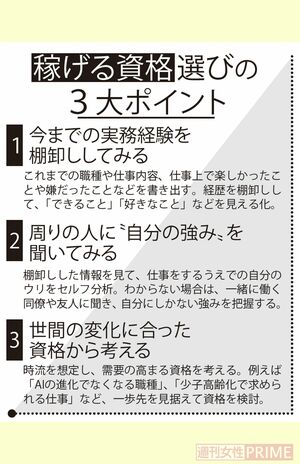 “稼げる資格”選びの3大ポイント