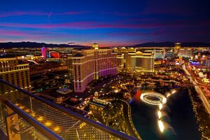 片桐容疑者のSNSに投稿されていたラスベガスの夜景