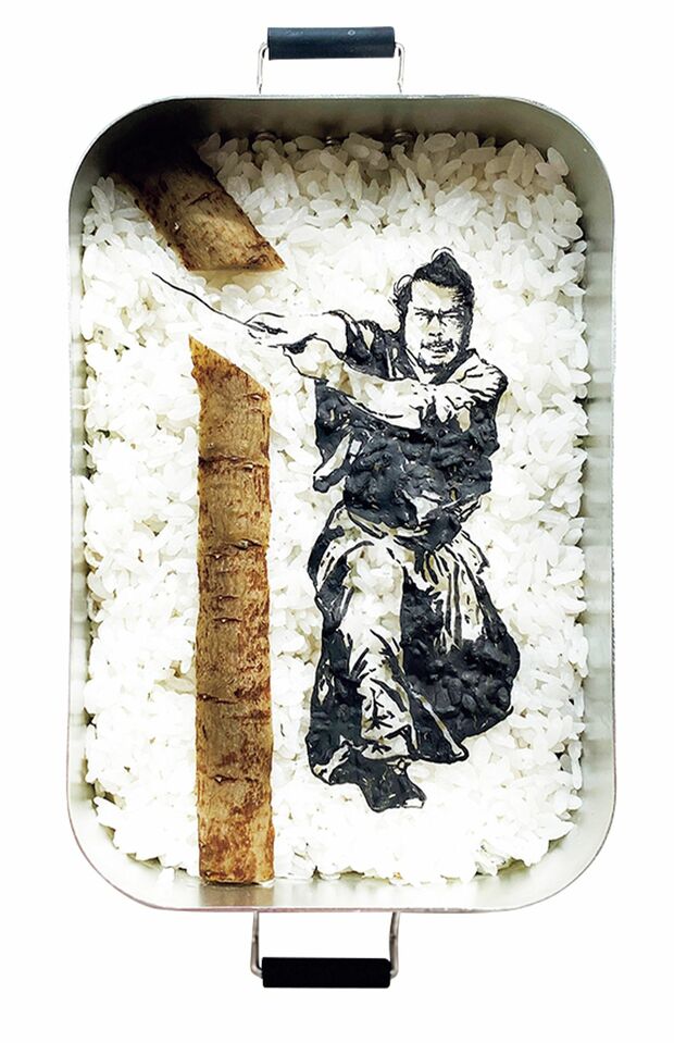 『世界の三船弁当』映画『用心棒』より。迫力ある殺陣を再現!!