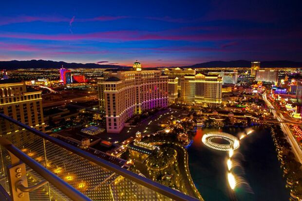 片桐容疑者のSNSに投稿されていたラスベガスの夜景