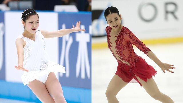 宮原知子（18）浅田真央（26）［写真：アフロスポーツ］