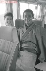 1985年のNHK朝の連続小説『澪つくし』ヒロインの沢口靖子と川野太郎