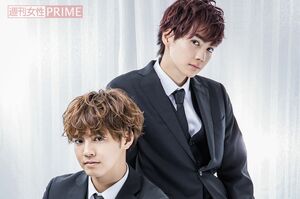 片寄涼太（左）、吉野北人（右）　撮影／廣瀬靖士