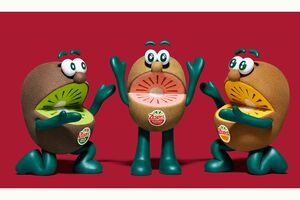 キウイブラザーズに「レッド」（真ん中）が仲間入り！　左右の「グリーン」と「ゴールド」の妹的存在に