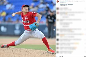 パワハラ騒動で楽天を退団、2024年シーズンはメキシコでプレーした安楽智大（公式インスタグラムより）