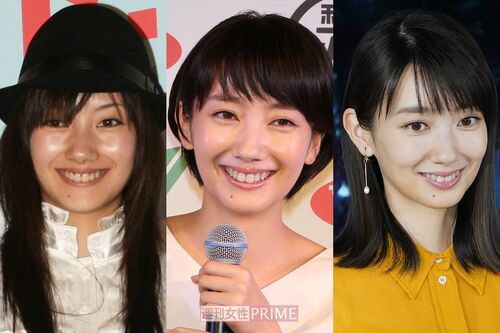 波瑠（写真左から'07年・16歳、'17年・26歳、'20年・29歳）