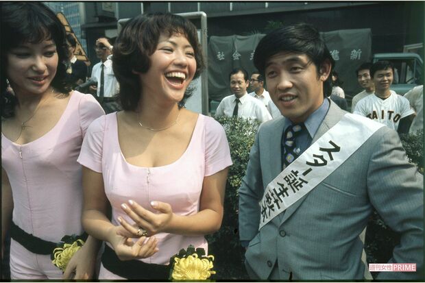 『スター誕生！』イベントにて。司会の萩本欽一とザ・シュークリーム（'79年）