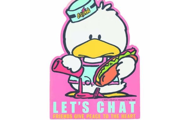 レッツチャットメモ帳（ソニー・クリエイティブプロダクツ）'80年代初頭誕生。あひるの“パッツィダック”とペンギンの“ペンジャミン”というキャラクターは「おしゃれなアメリカンテイストで、センスのいいキャラでしたね」