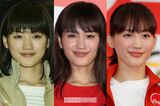 綾瀬はるか（写真左から2005年・20歳、2015年・30歳、2019年・34歳）