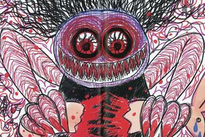 こうきさんが描く自分の内面。憎しみが爆発しそうになることも