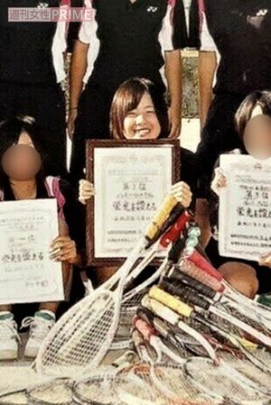 ソフトテニス部では大会入賞もしていた