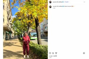 《GoldenAutumn》と綴ったCocomi(本人インスタグラムより)