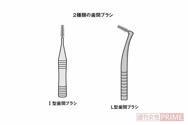2種類の歯間ブラシ