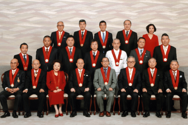 日本西洋料理最高技術者協会「八重洲会」の金章授与式にて