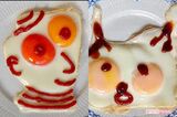 インスタグラムにアップされた目玉焼きアートの写真
