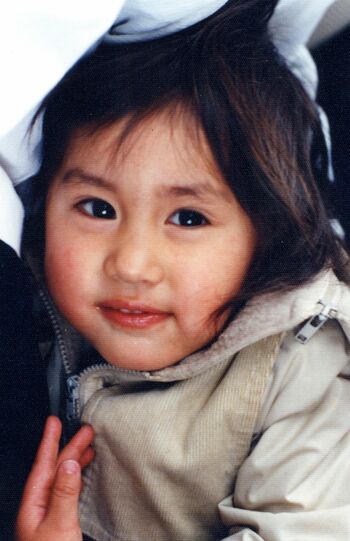 2歳のころ。3人きょうだいの末っ子として生まれた