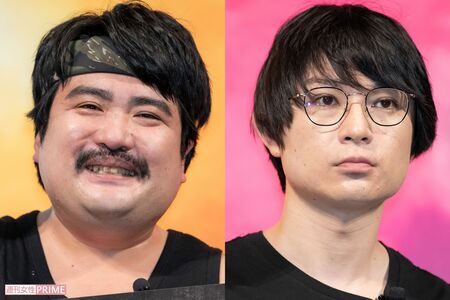 空気階段の鈴木もぐら（左）と水川かたまり（右）