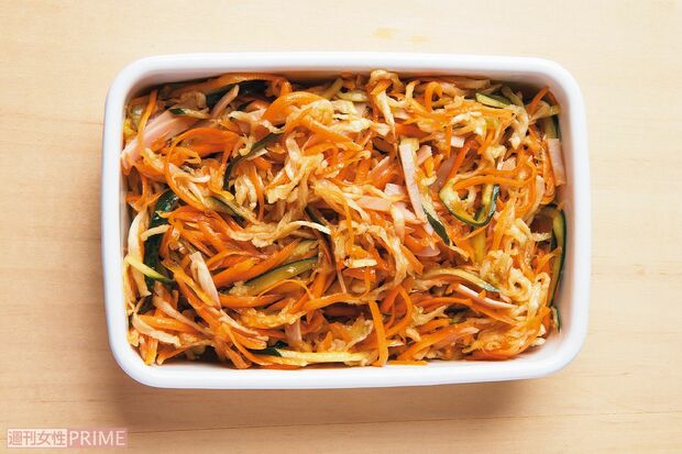 切り干し大根のサラダ/全量分糖質量26.5g（撮影／千葉充）